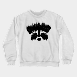 Raccoon Forest Crewneck Sweatshirt